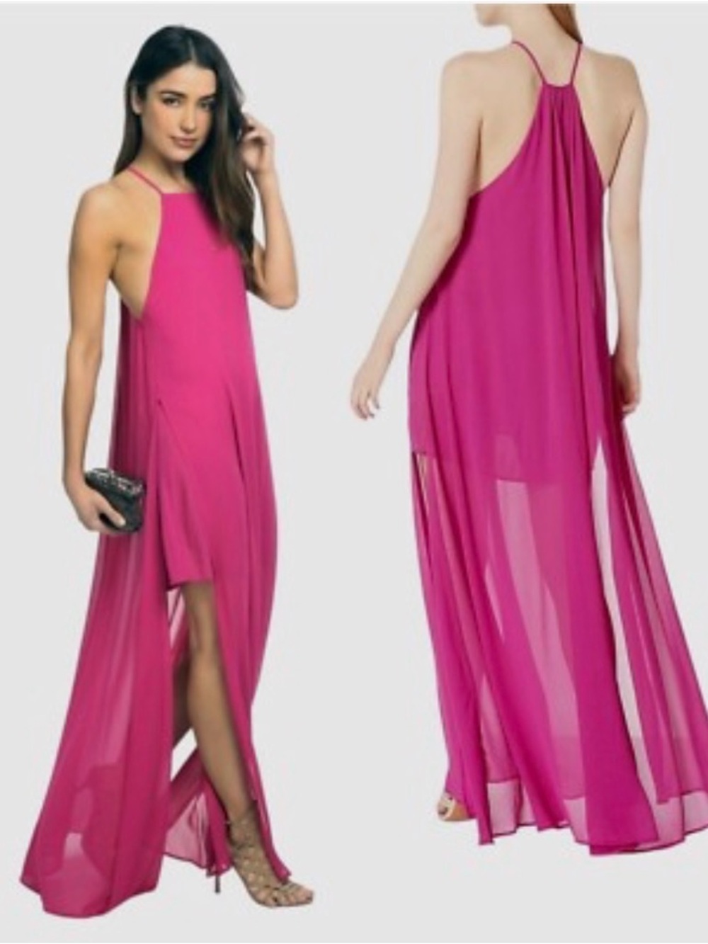 Show Me Your MuMu Bronte Maxi Dress- XL (Fuchsia)